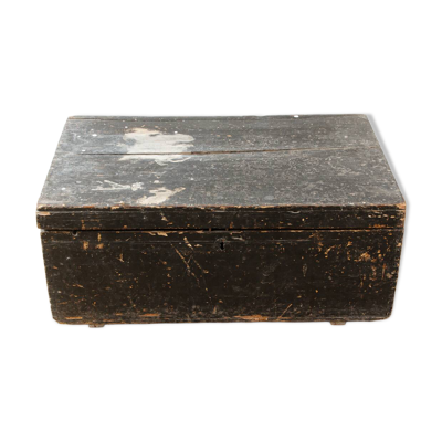 Malle en bois, amidon Le Chat Hoffmann