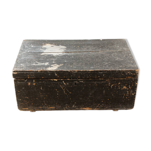 Malle en bois, amidon Le Chat Hoffmann