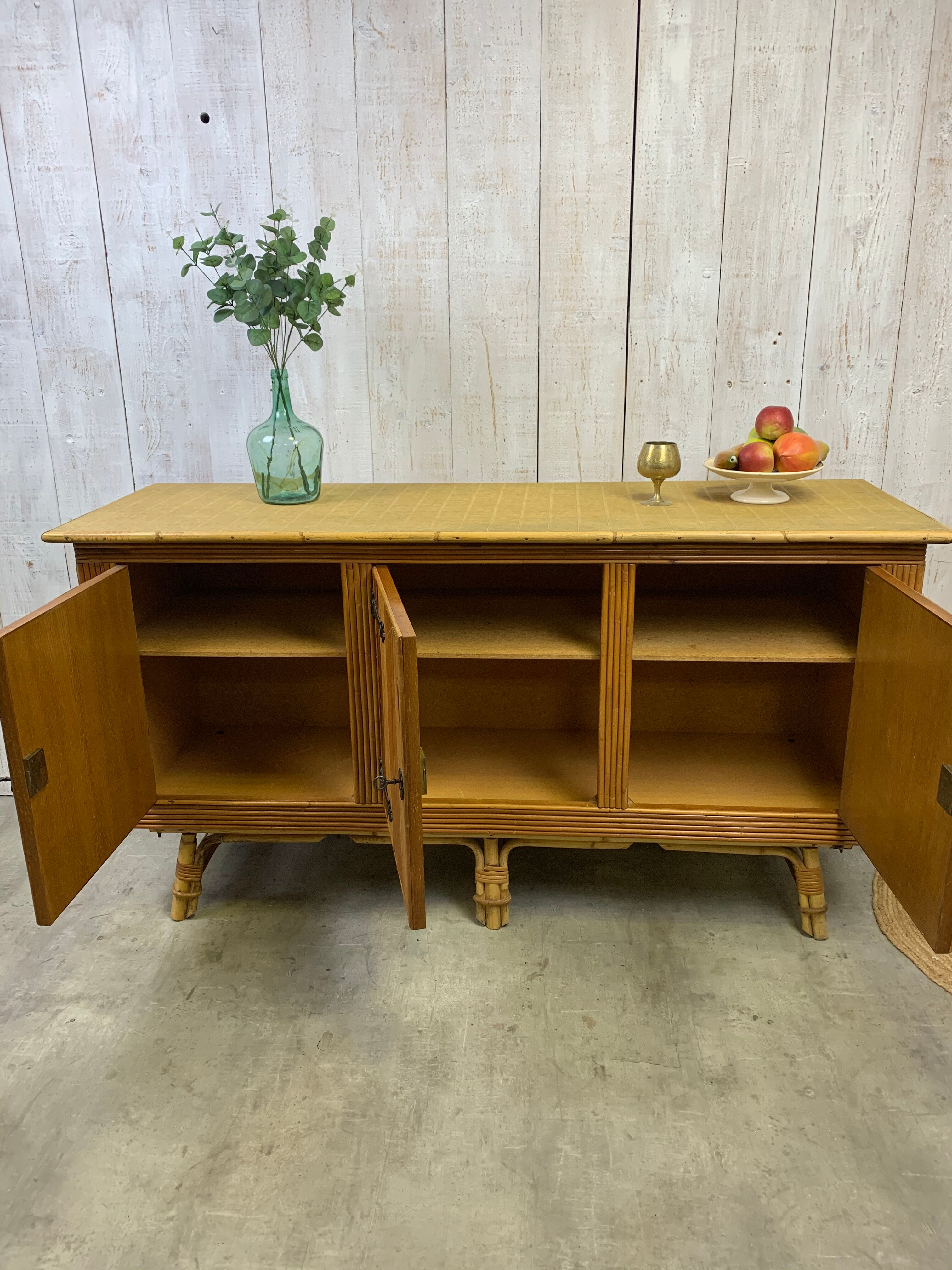 Rattan sideboard
