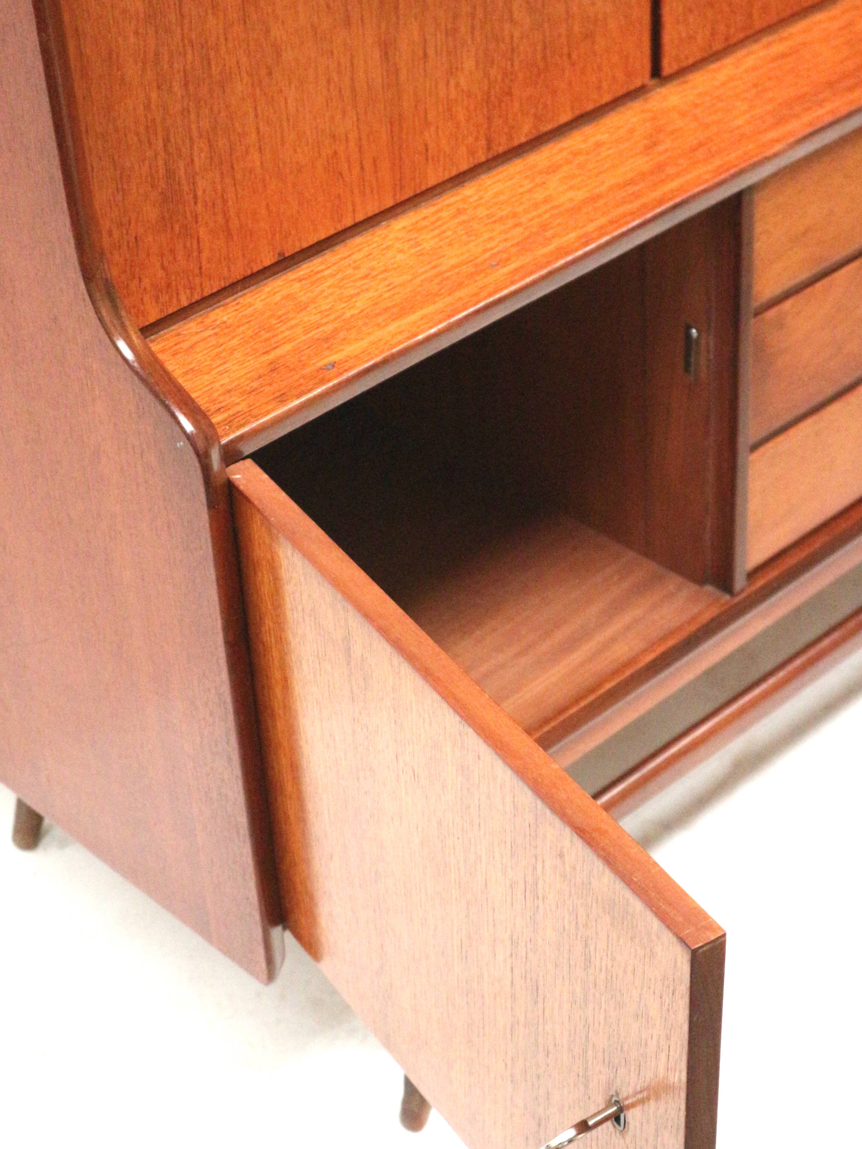 Vintage sideboard / highboard by Louis van Teeffelen for Wébé