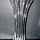 Sèvres large molded crystal vase, modernist design, H48.5