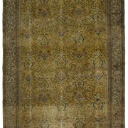 Vintage Turkish Anatolian Carpet 186x283 cm Floral Brown Blue