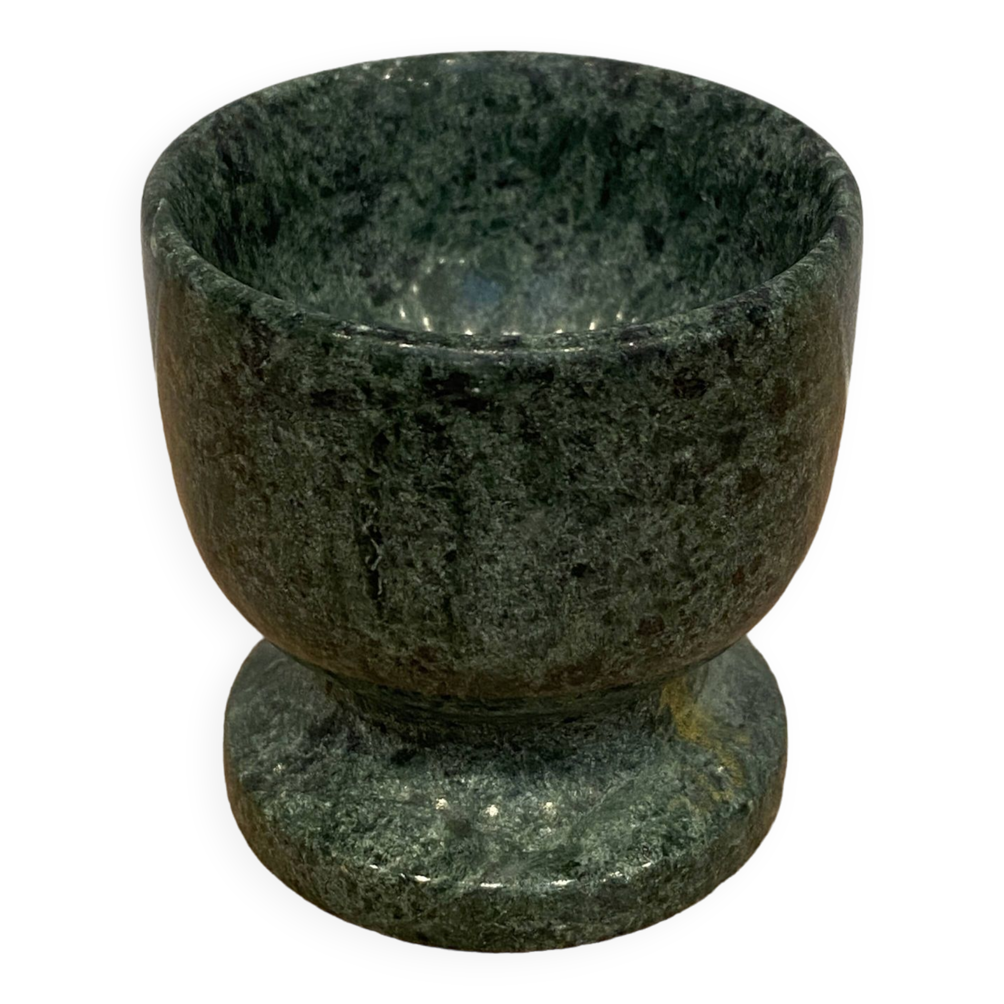 Green marble egg cup