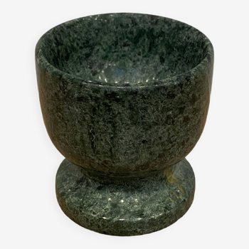 Green marble egg cup