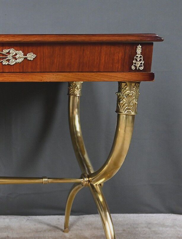 Console en placage d’acajou, style Empire – 1re partie XXe
