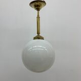 Antique Philips opaline glass hanging lamp, 1950’s