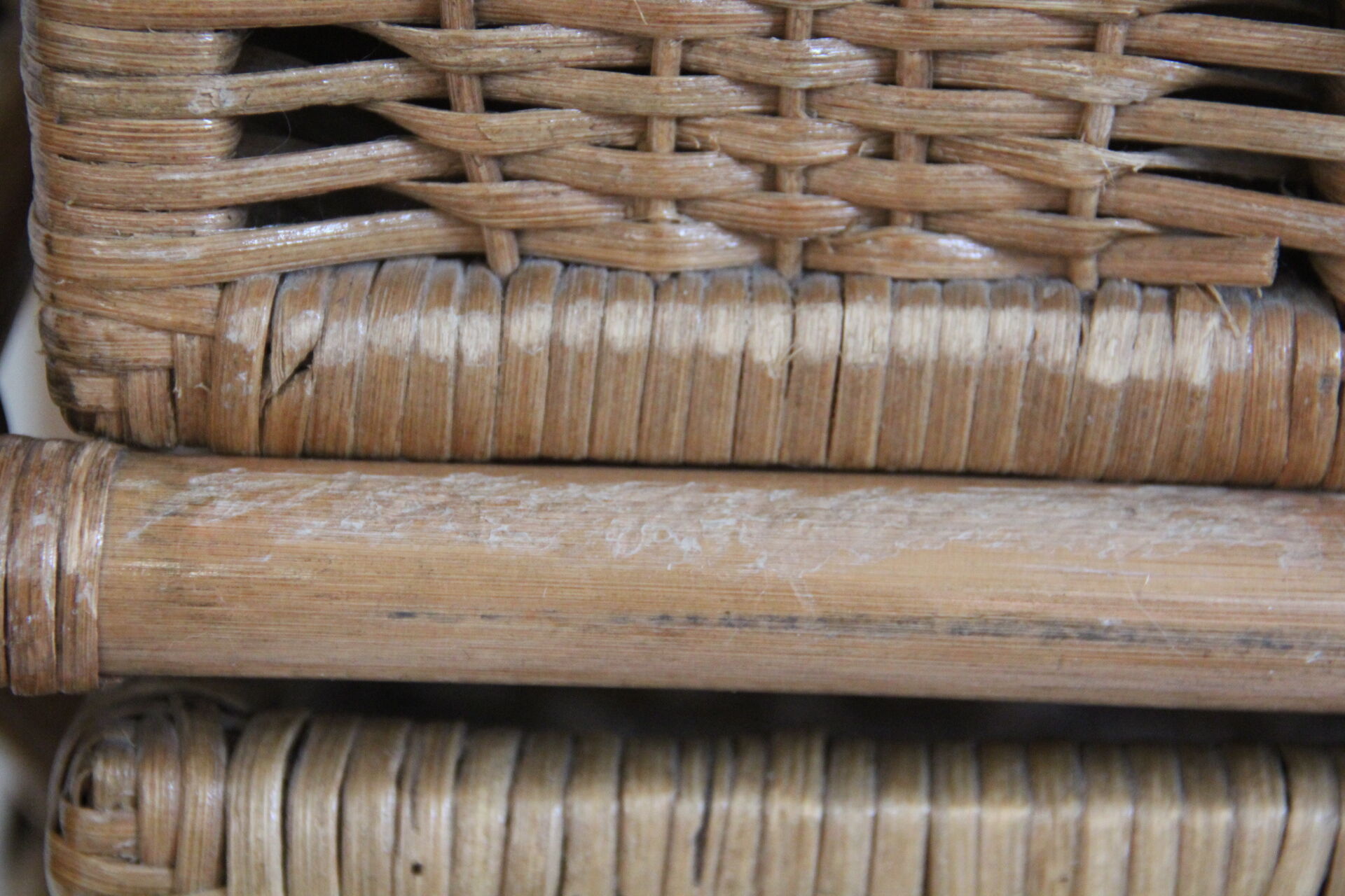 Small bamboo furniture and wicker drawers