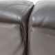 Vico Magistretti for Cassina "Fiandra" 3-Seater dark brown leather sofa, Italy 1970