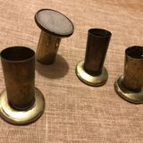 Vintage 60's armchair in black skai.