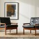 Vintage Danish Lounge Chairs in Teak by Illum Wikkelsø, 1950s, Set of 2