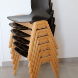 6 adult chairs pagholz wooden legs