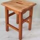 Rustic stool in solid pine
