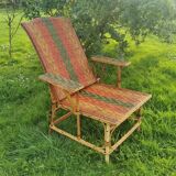 Rattan recliner