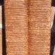 Pair of oak armchairs with straw seats and backs.