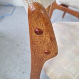 6 Scandinavian teak chairs Erik Buch, 60s