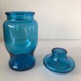 Flacon bleu Lever vintage