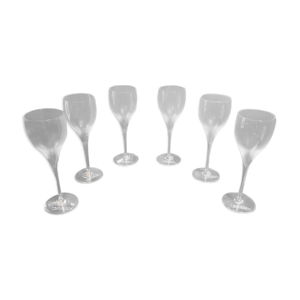 Série de 6 verres Veuve