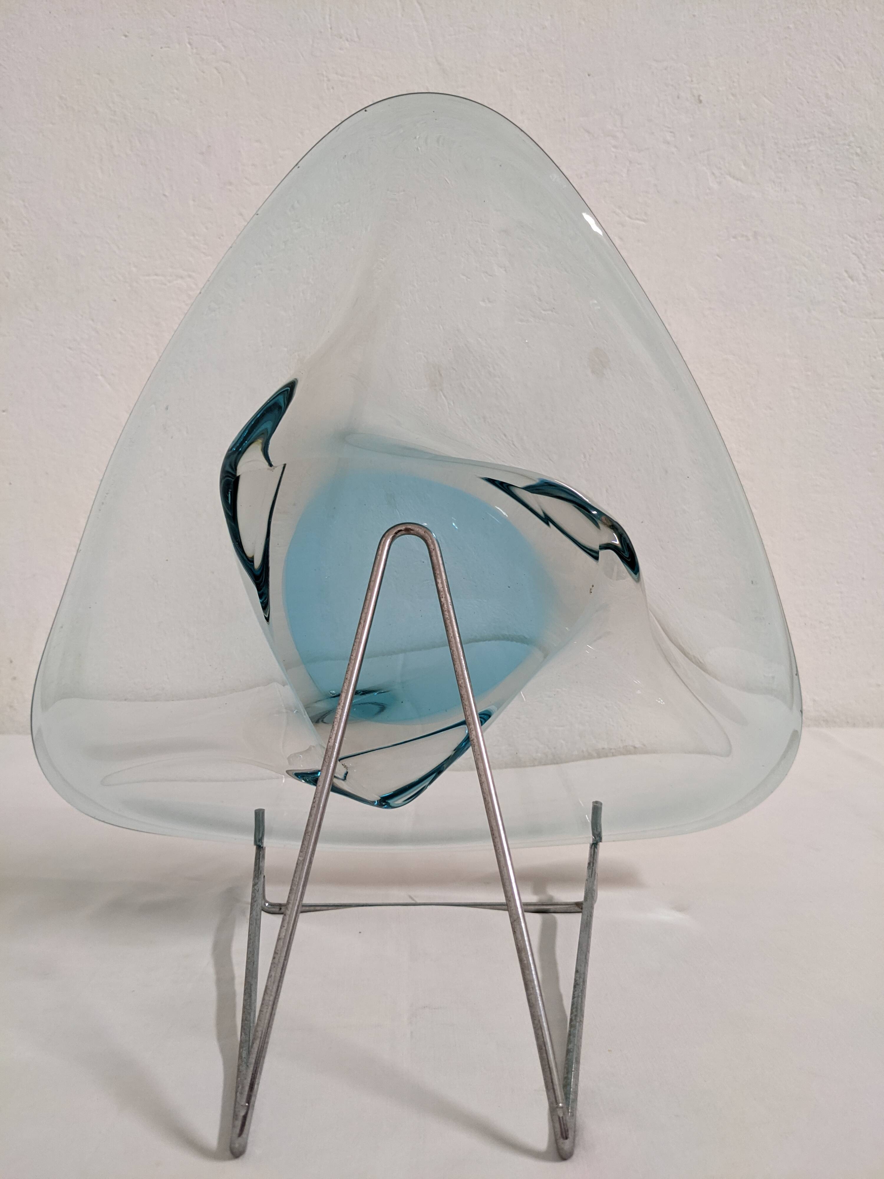 XL fruit bowl or pocket emptier in Murano glass, Italy circa 1970