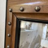 1900 wooden mirror with nails