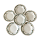 Set of 6 hollow earthenware plates New Givors model "RIta" 30s
