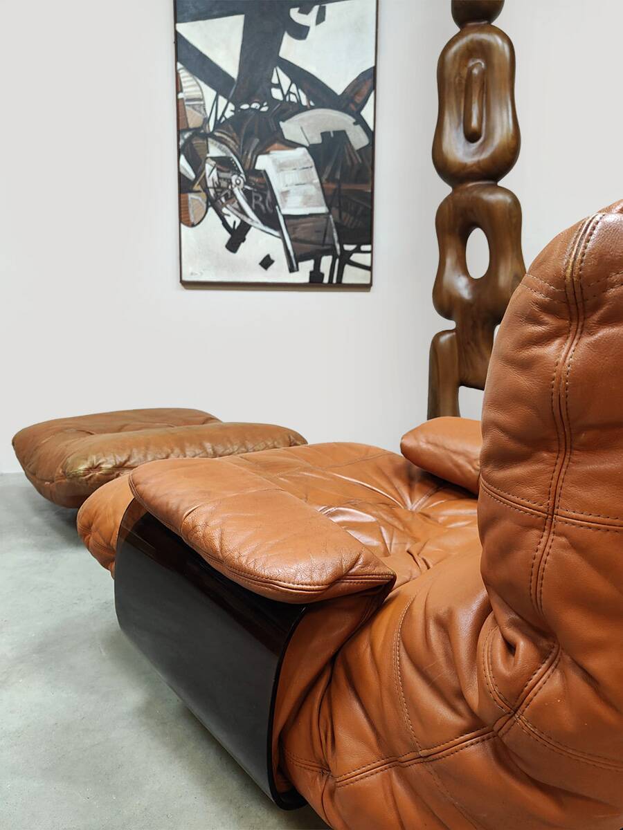 Vintage design Marsala lounge chair fauteuil ottoman M.Ducaroy Ligne Roset