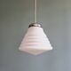 Art Deco conical pendant light in white opaline, 1920s-30s