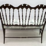 Giuseppe Gaetano Descalzi Midcentury Italian Chiavari Sofa and 2 Armchairs