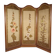 Art Nouveau Room Screen with Embroidered Floral Panels, circa 1900
