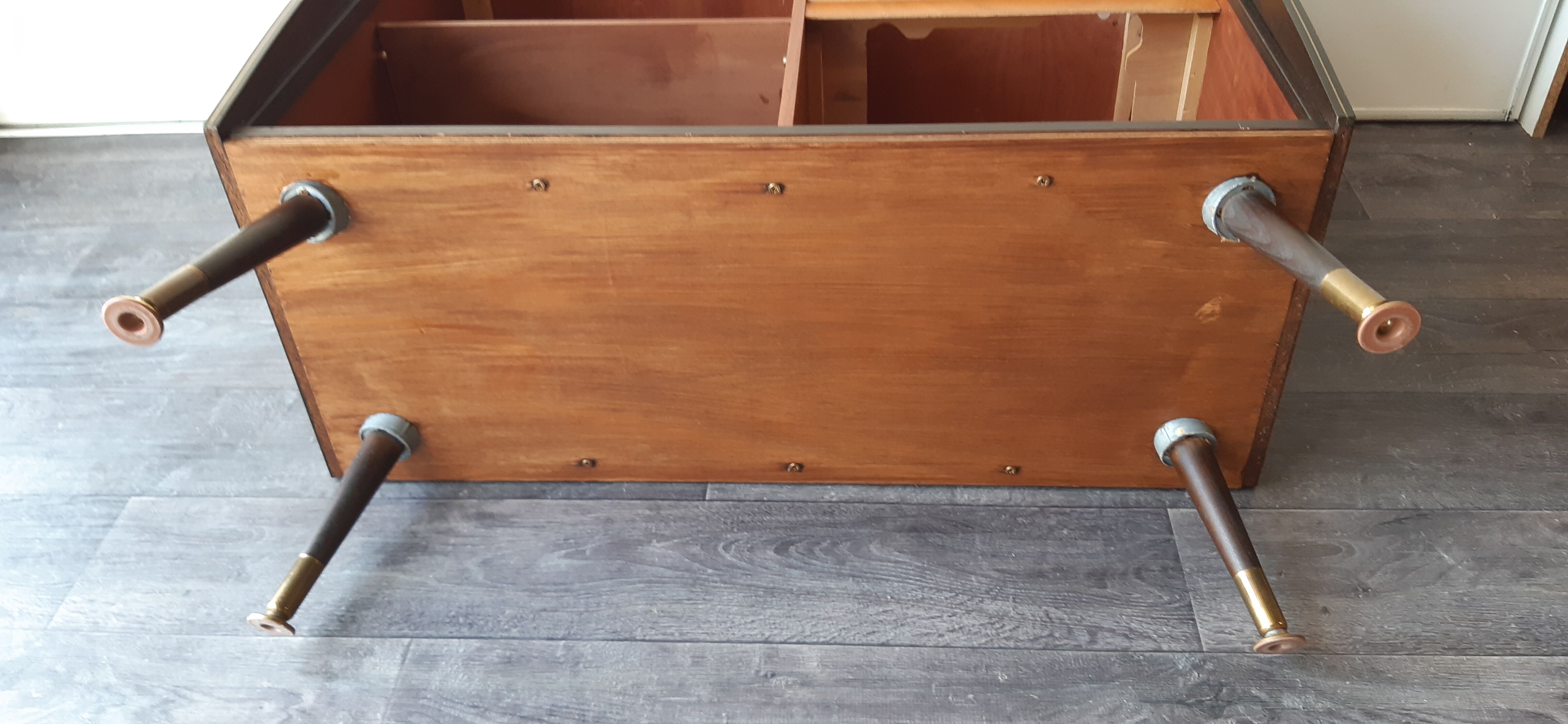 Vintage record player radio cabinet