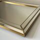 Mirror with glazing beads, Deknudt design, Belgium, 1970s