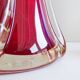 Murano glass vases red and blue