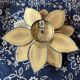 Paire d’appliques fleurs vintages Techoueyres pour Maison Jansen 70’s