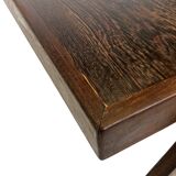 Vintage Coffee Table Wengé Brutalist Postmodern 70's Design