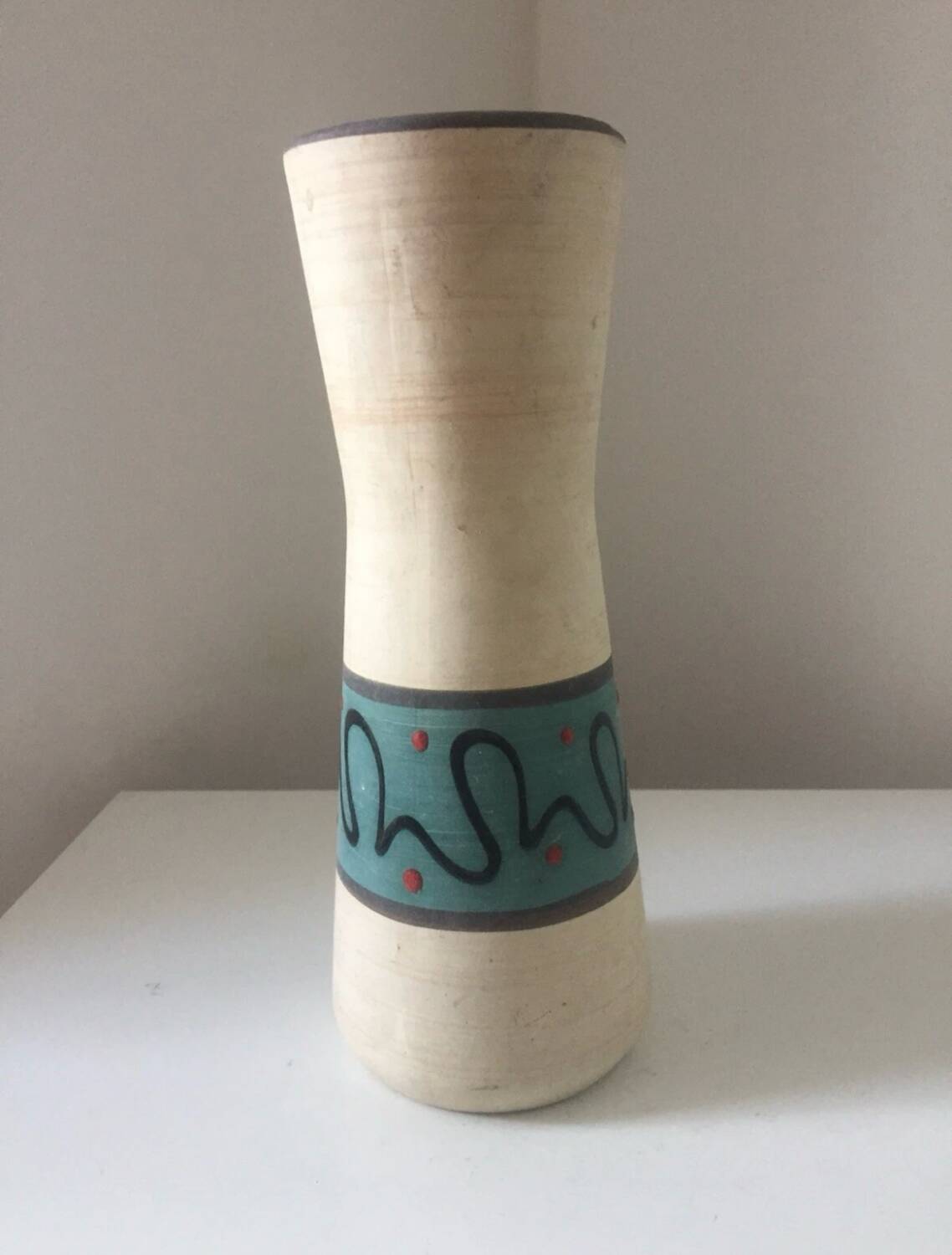 Vase West Germany décor modernist vintage 1950
