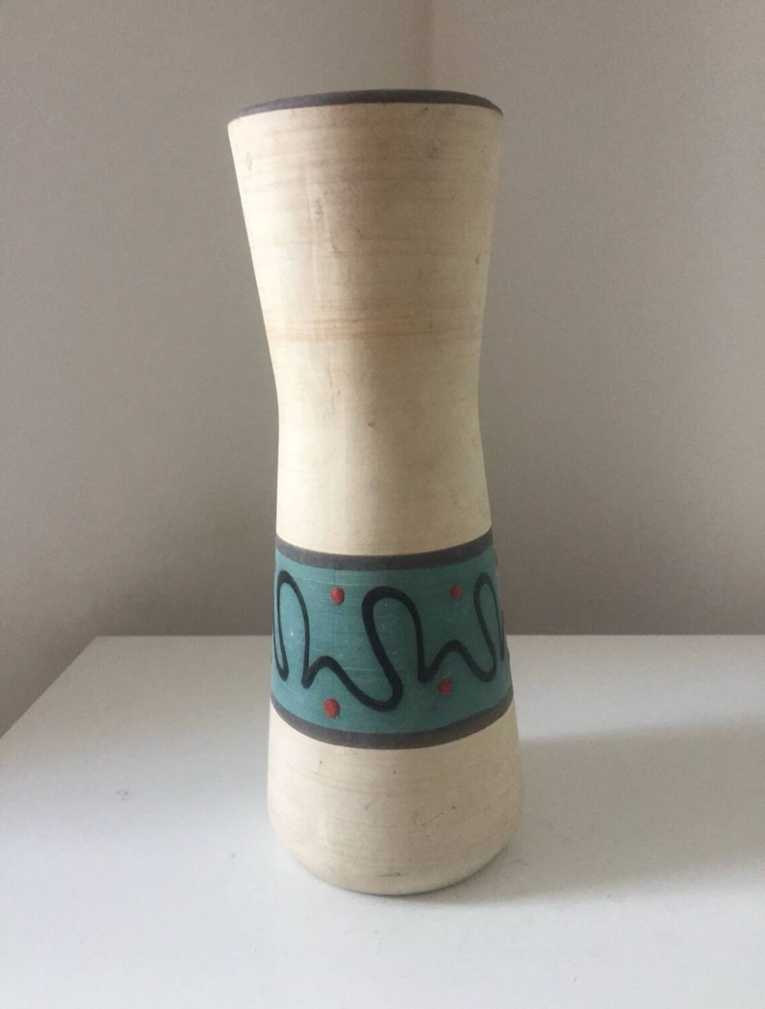 Vase West Germany décor modernist vintage 1950