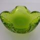 Green Sommerso Murano Glass Ashtray, Italy, 1960s