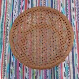 Stool vintage rattan