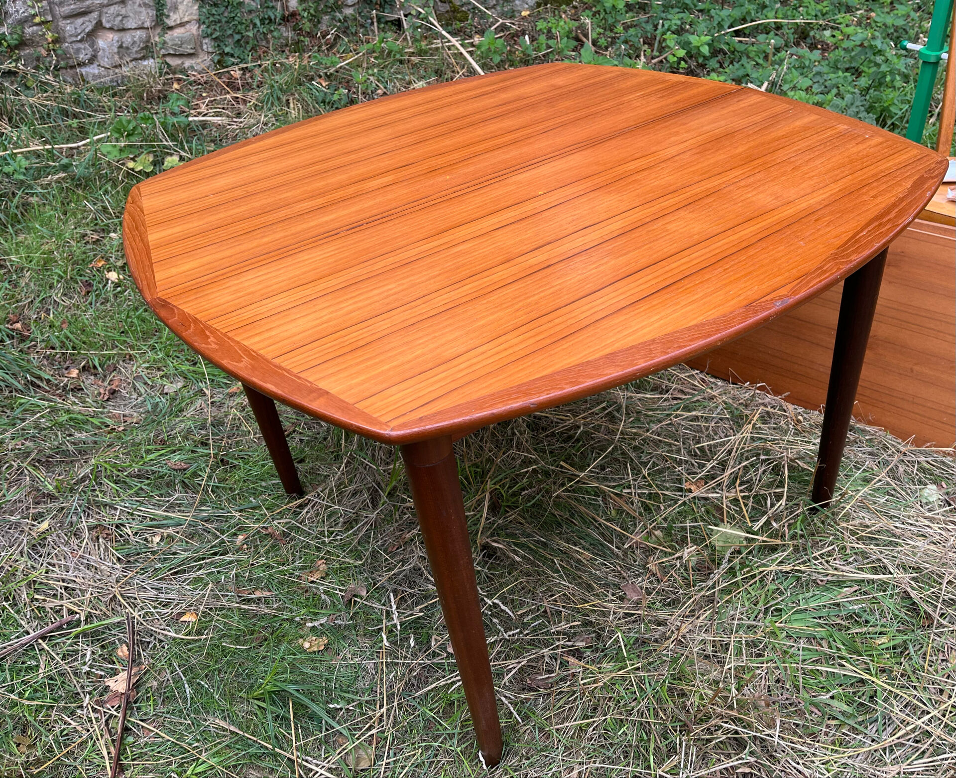 Table à rallonges bois vintage Années 60