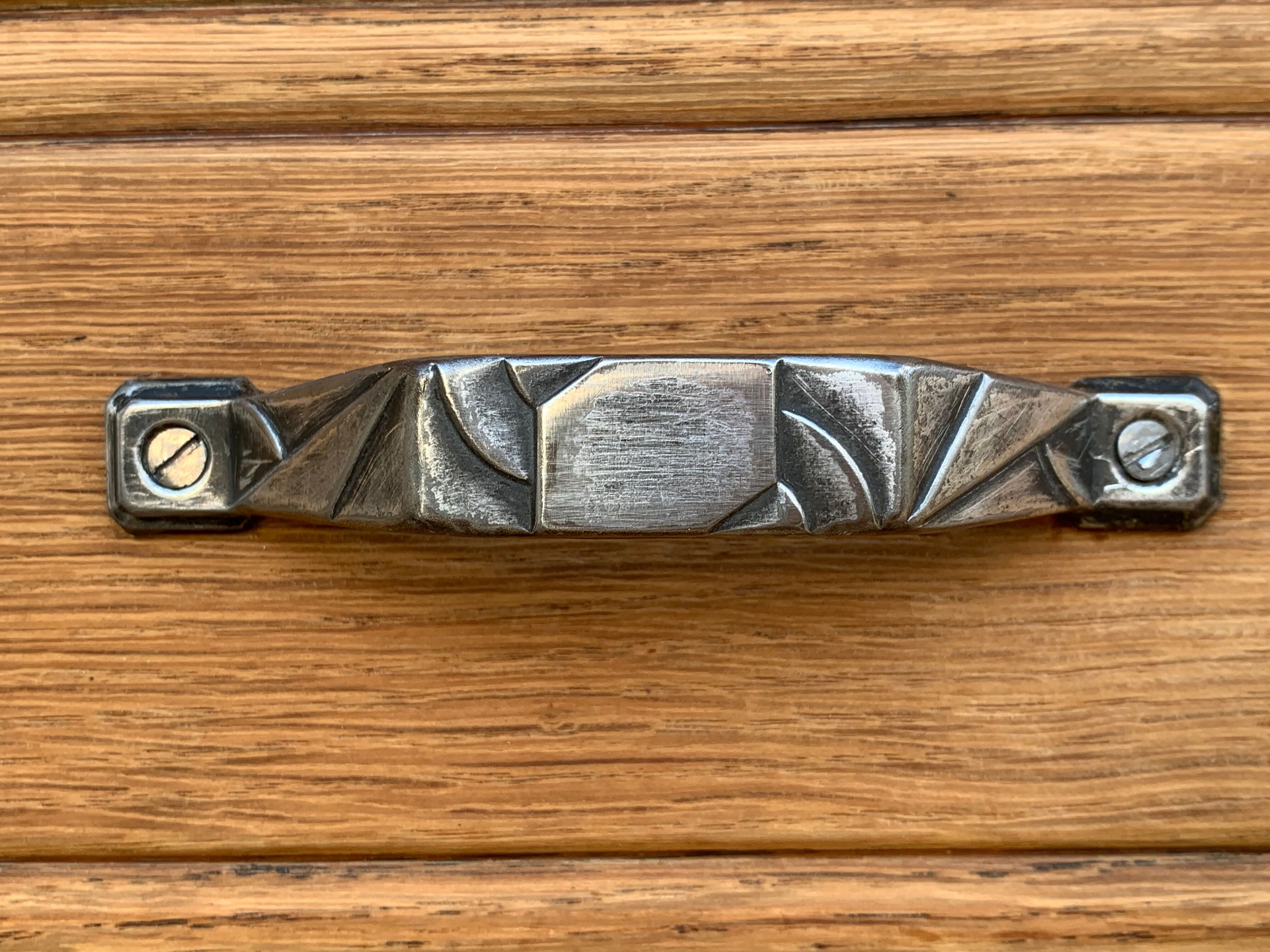 Art Deco asymmetrical glass Parisian wardrobe 1930