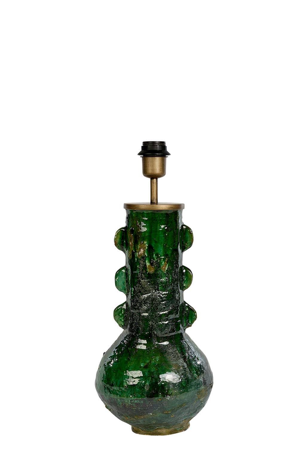 Lampe en tamegroute verte