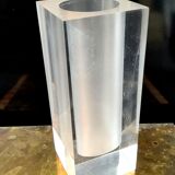 Plexiglas vase, 1970s