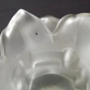 Vintage Art Deco Frosted Satin Glass Rose Flower Lamp Shade