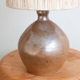 Sandstone ball lamp, raffia day sores, 60s