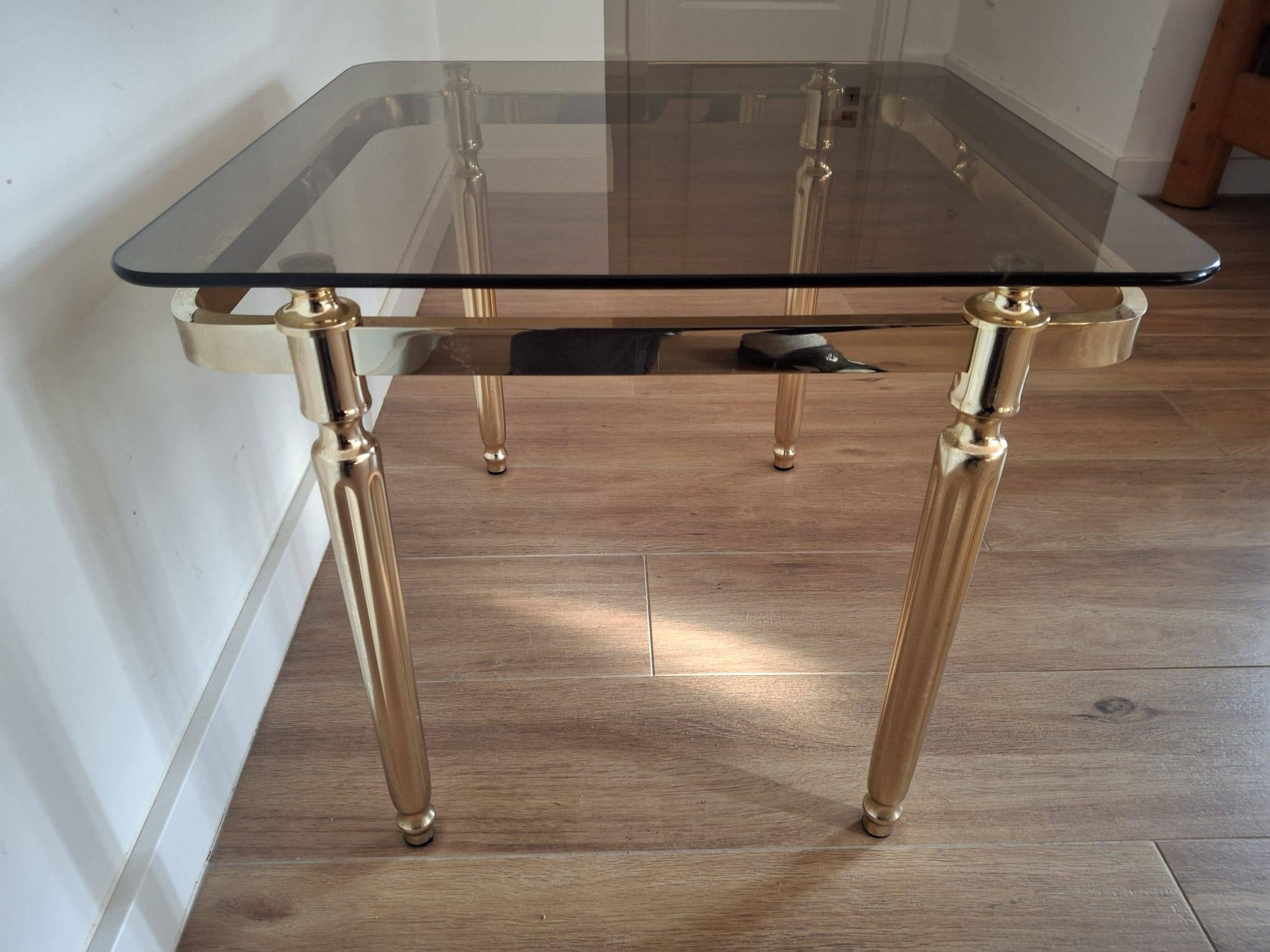 Brass coffee table, 70s