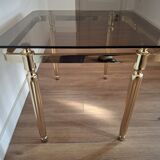 Table basse en laiton, années 70