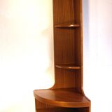 1970s teak corner shelf