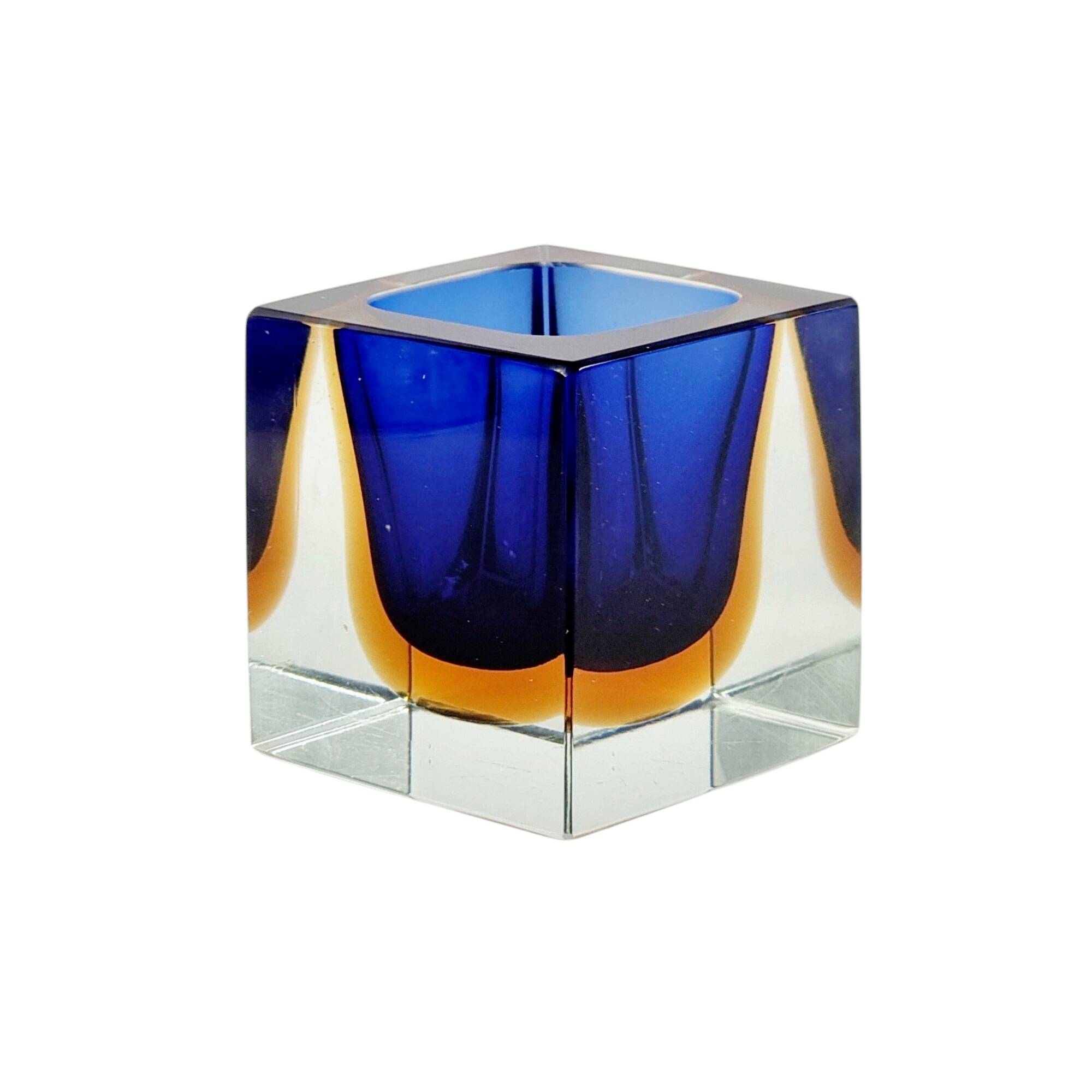 Sommerso Murano Glass Catch-All by Flavio Poli for Seguso, Italy, 1960s