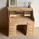 Renovated antique oak cylinder desk – original key