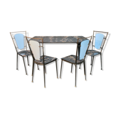 Vintage table and chairs in formica