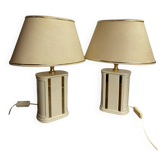 Paire de lampes, Robert de Schuytener années 70